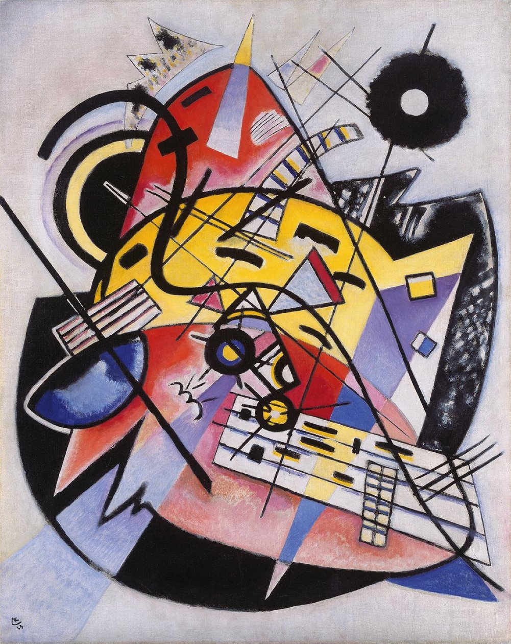 Valkoinen piste (koostumus 248) tekijältä Wassily Kandinsky