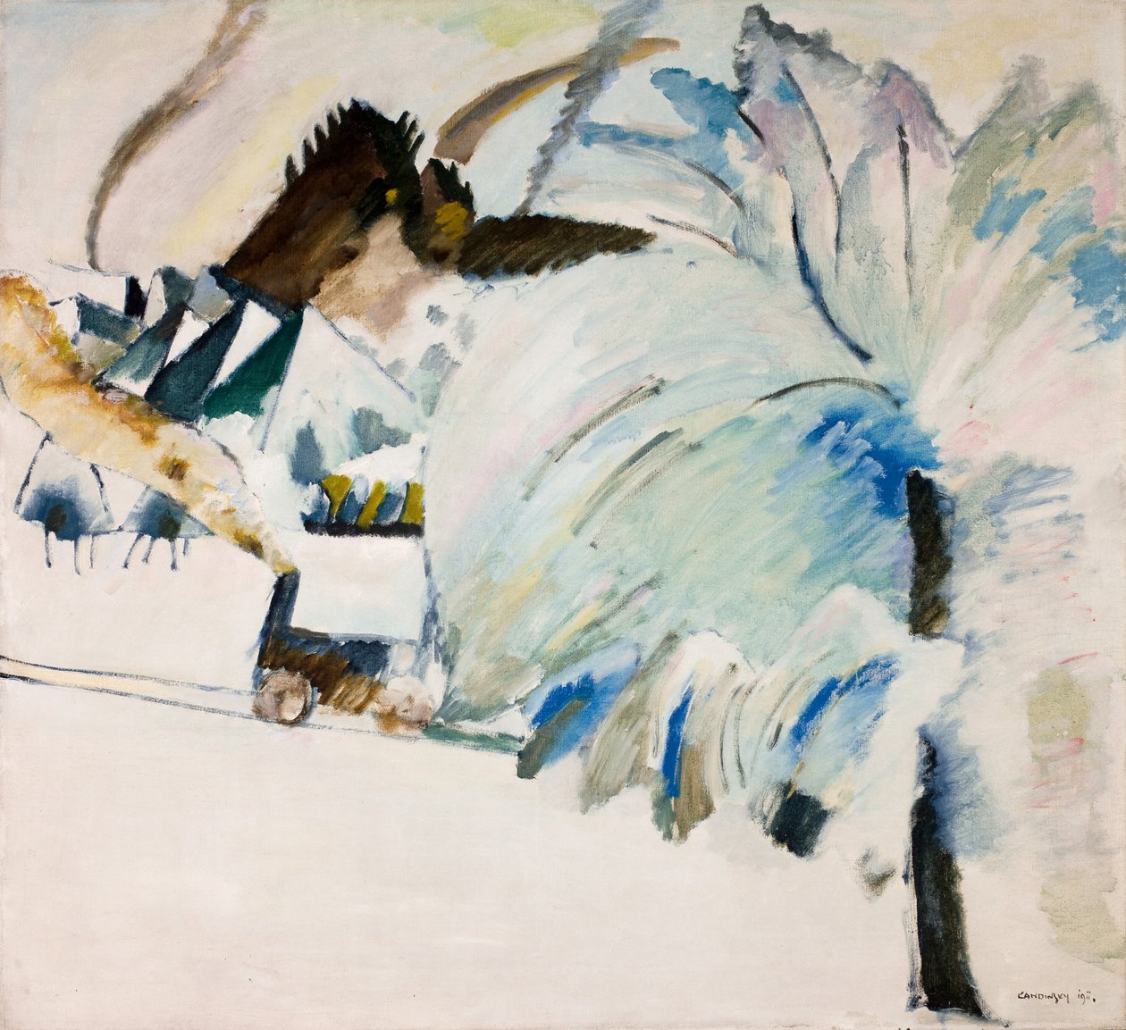 Talvinen maisema tekijältä Wassily Kandinsky