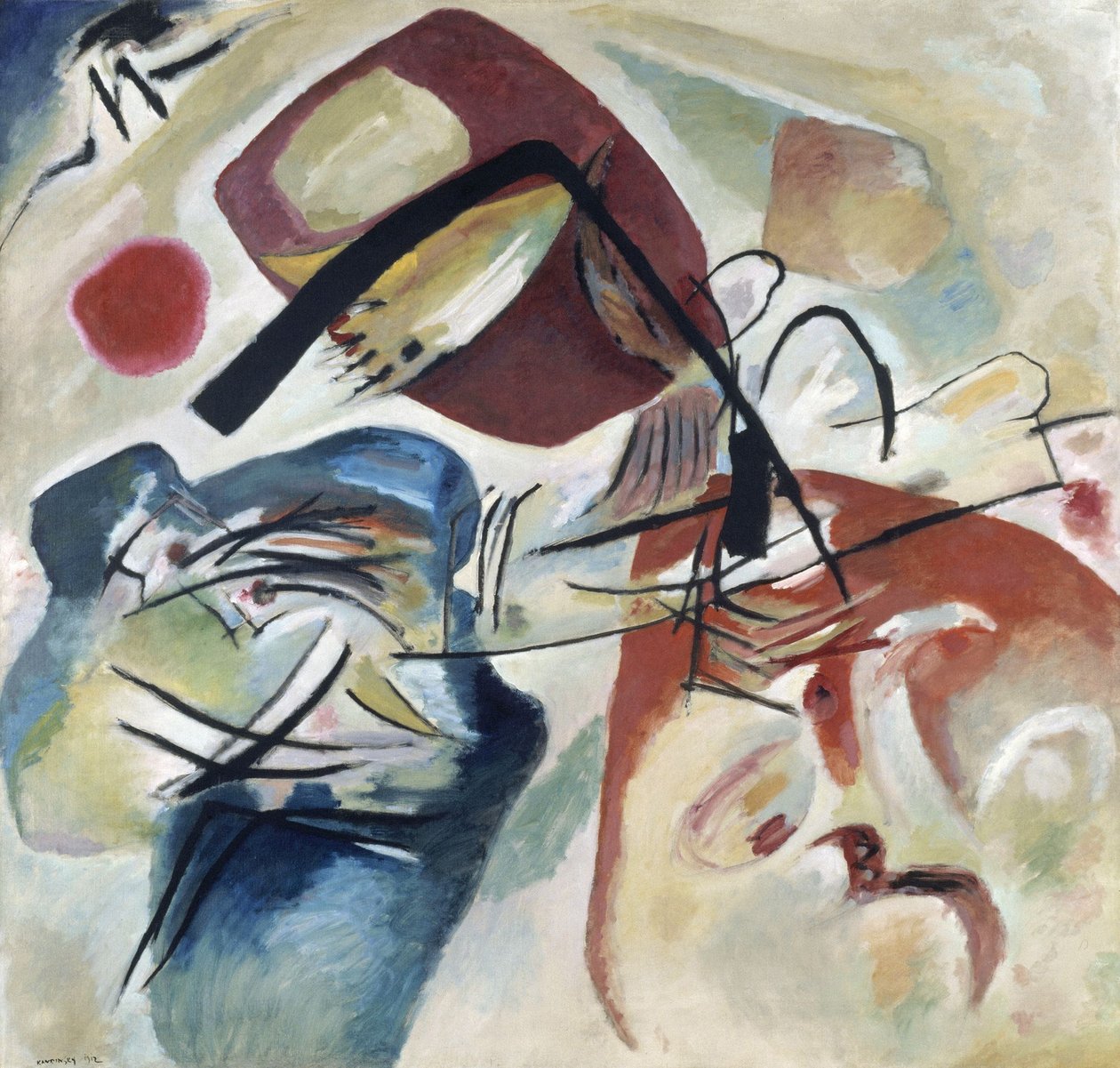 Mustan kaaren kanssa tekijältä Wassily Kandinsky