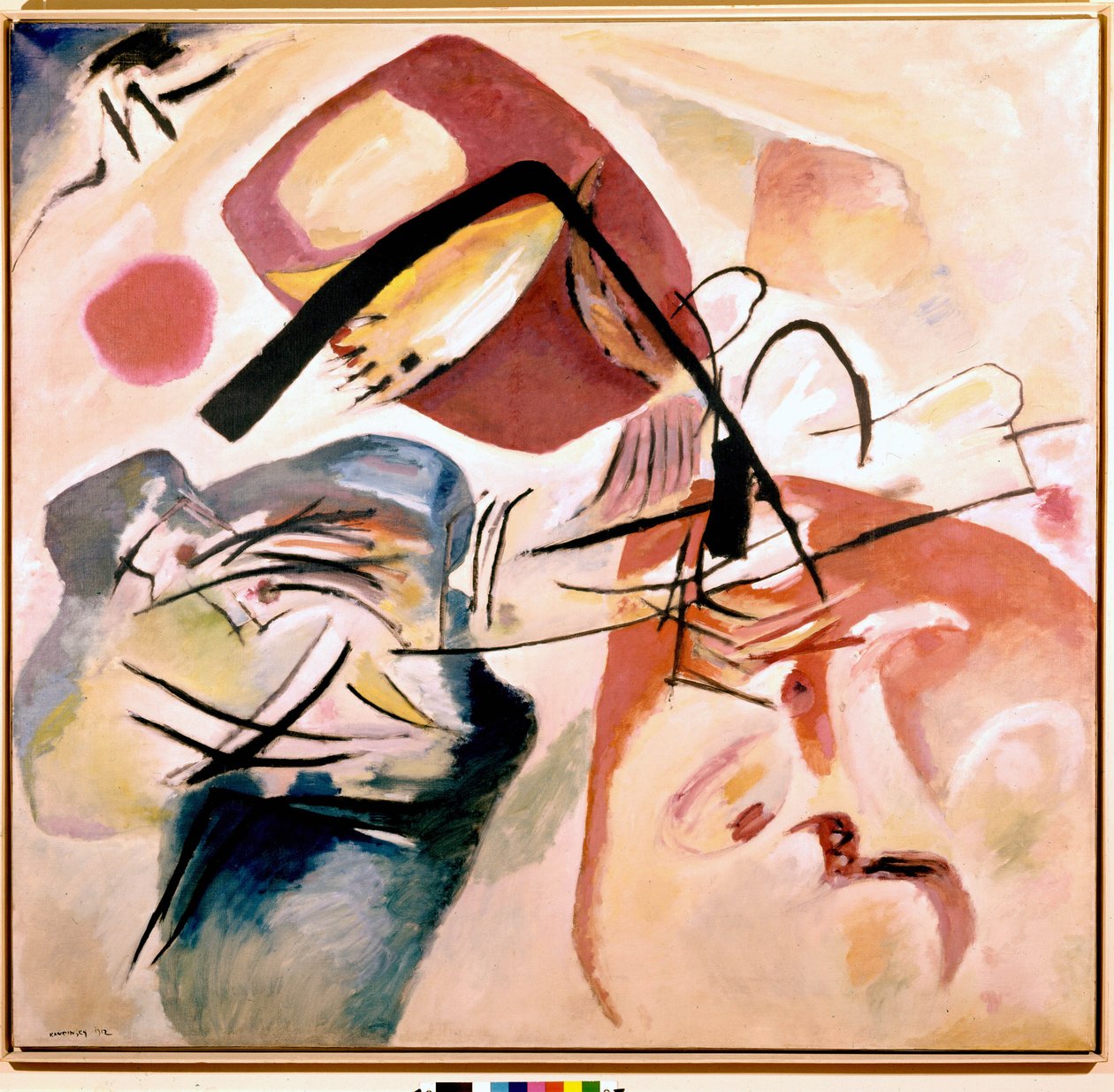 Mustan jousen kanssa tekijältä Wassily Kandinsky