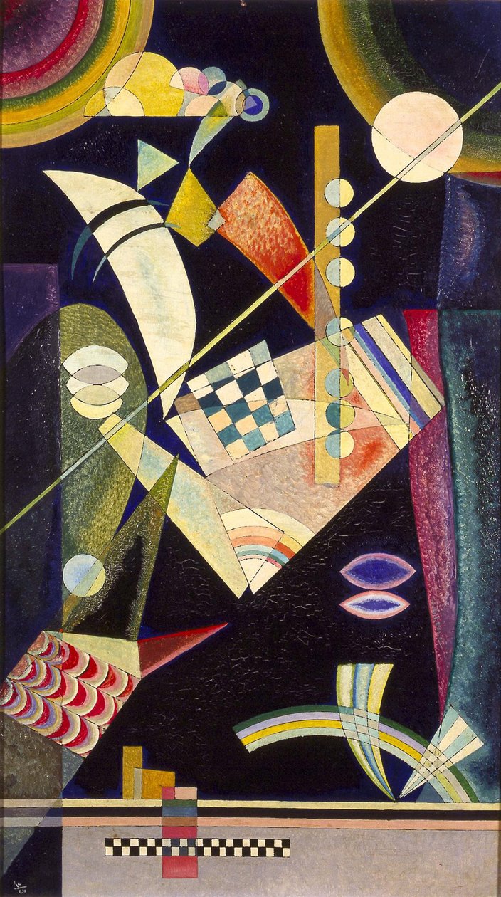 ""Sharp hardness"" Pintura de Vassily Kandinsky (ou Vassily Kandinsky ou Kandinskijfinnish tekijältä Wassily & Marc Franz (1880 1916) Kandinsky