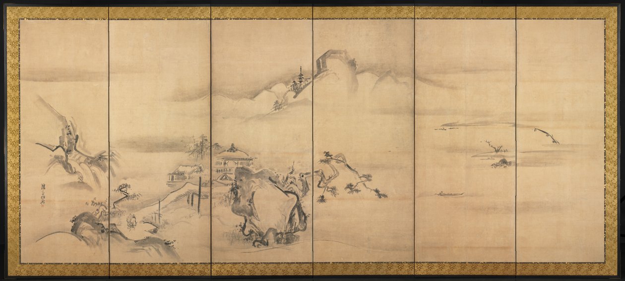 Kahdeksan näkymää Xiao- ja Xiang-joille tekijältä Watanabe Shiko