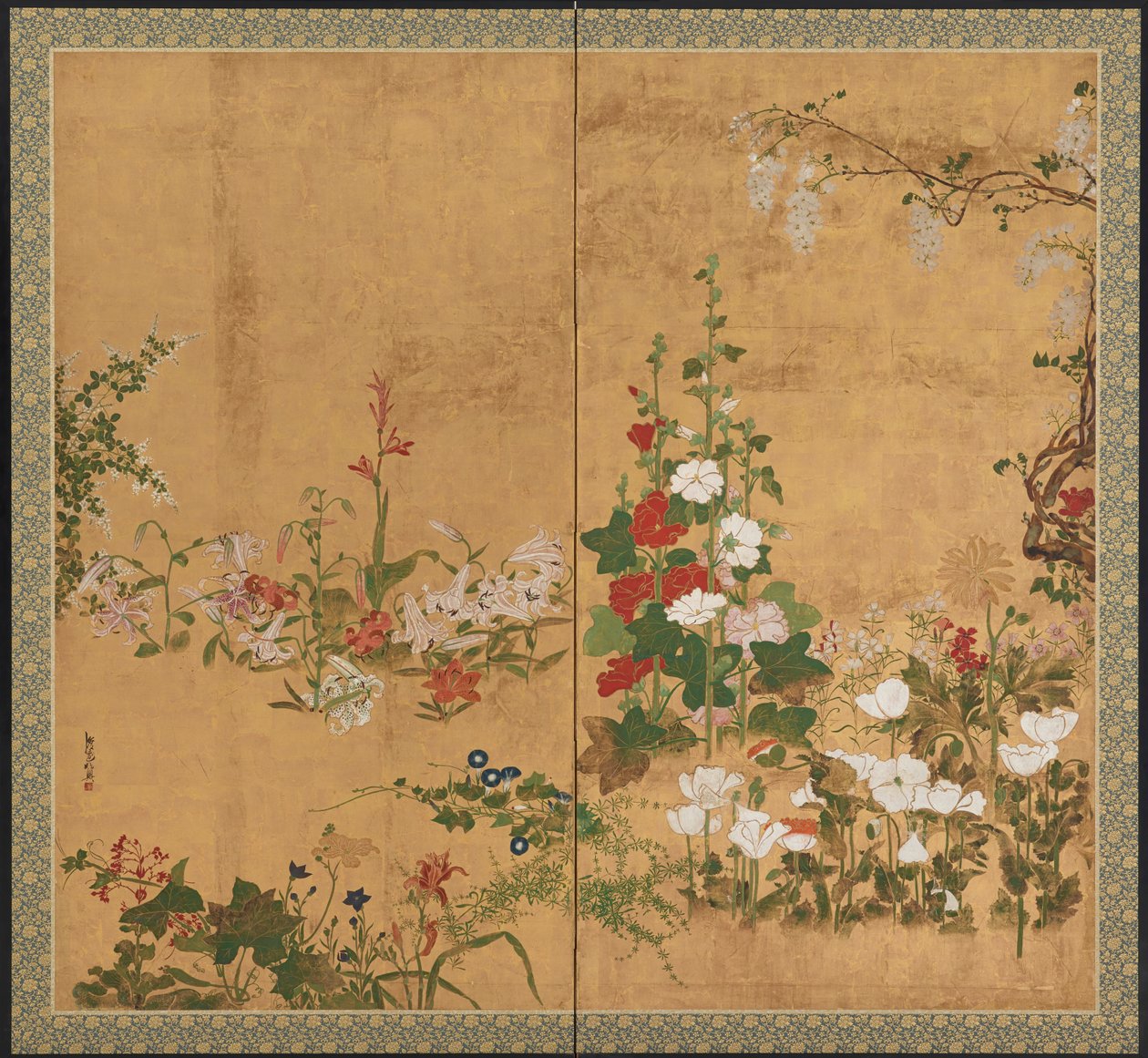 Kukat, Edo-kausi, 1700-luvun alku-puoli. tekijältä Watanabe Shiko