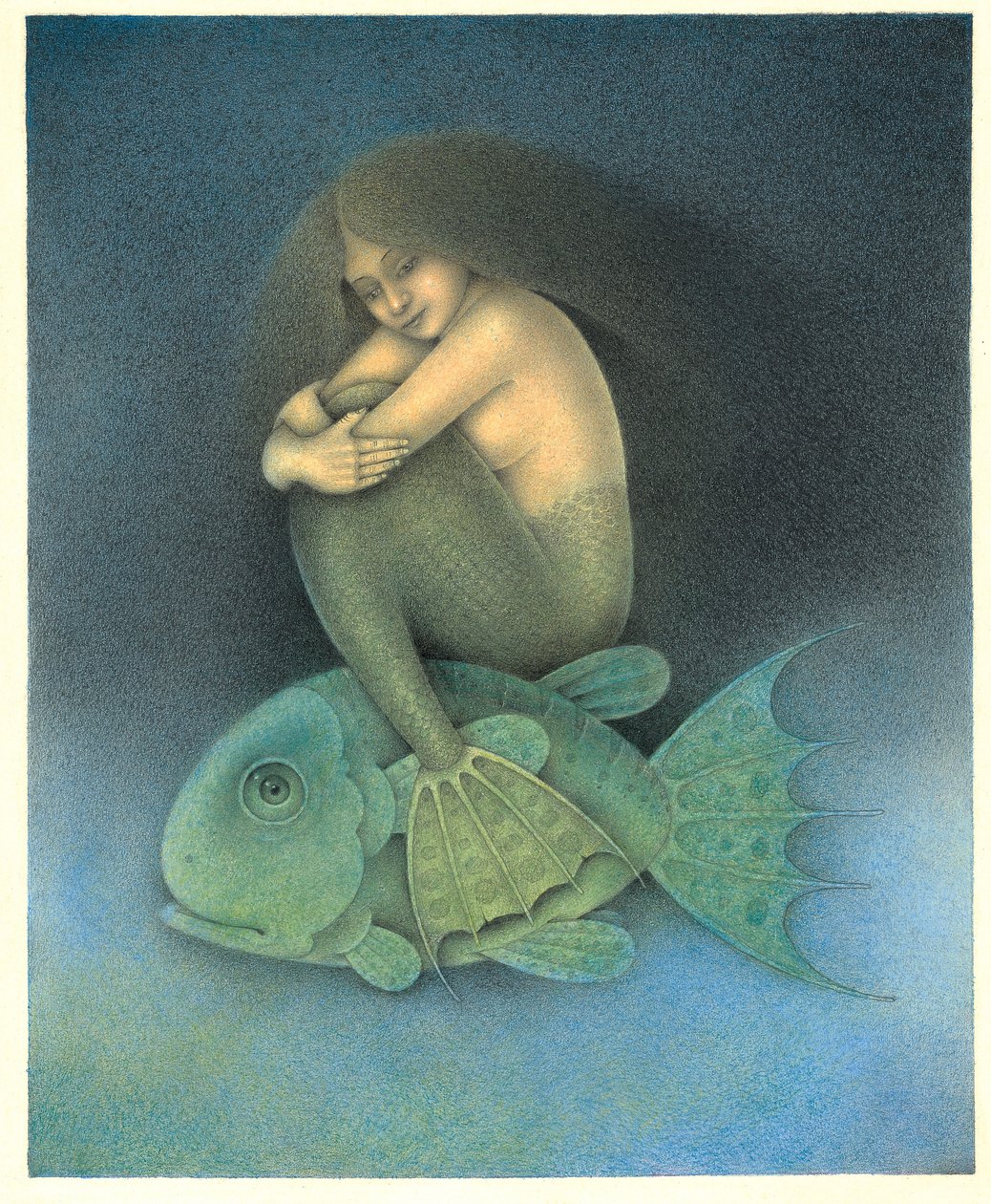 Omermaid, 2007 (sekatekniikka kartongille) tekijältä Wayne Anderson