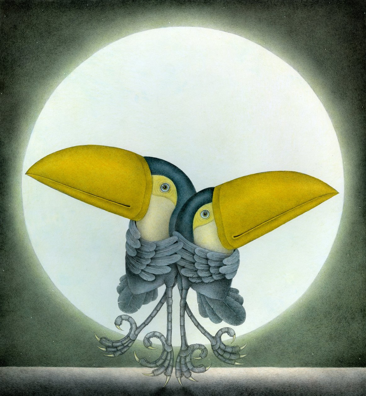 Toucan Can Can, 2010 (sekatekniikka) tekijältä Wayne Anderson