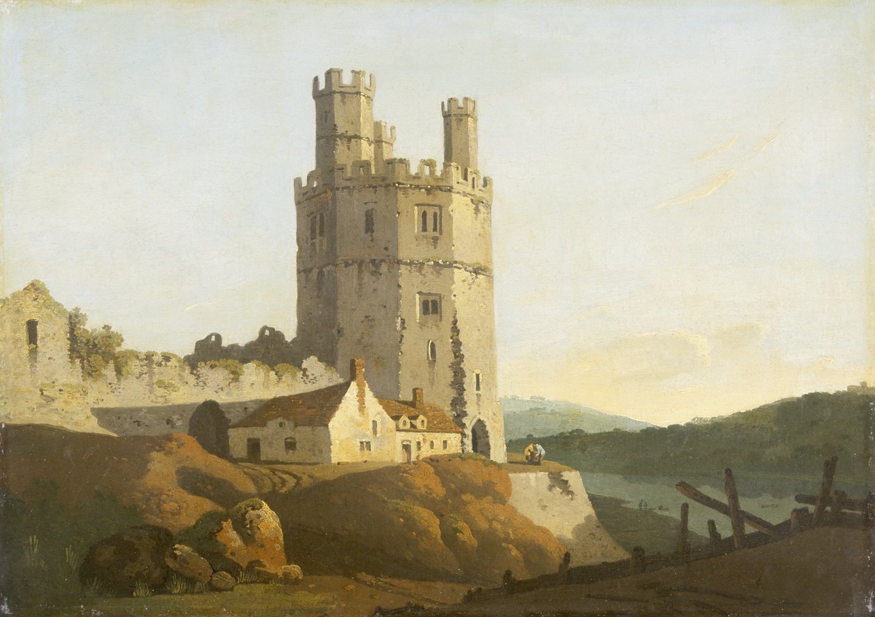 Caernarvonin linna, Kotkatorni (öljy kankaalle) tekijältä Welsh school