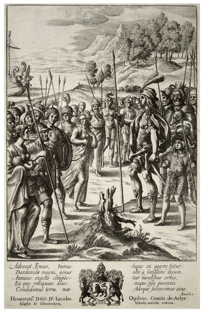 Aeneas ja Acestes. Tila 2 tekijältä Wenceslaus Hollar