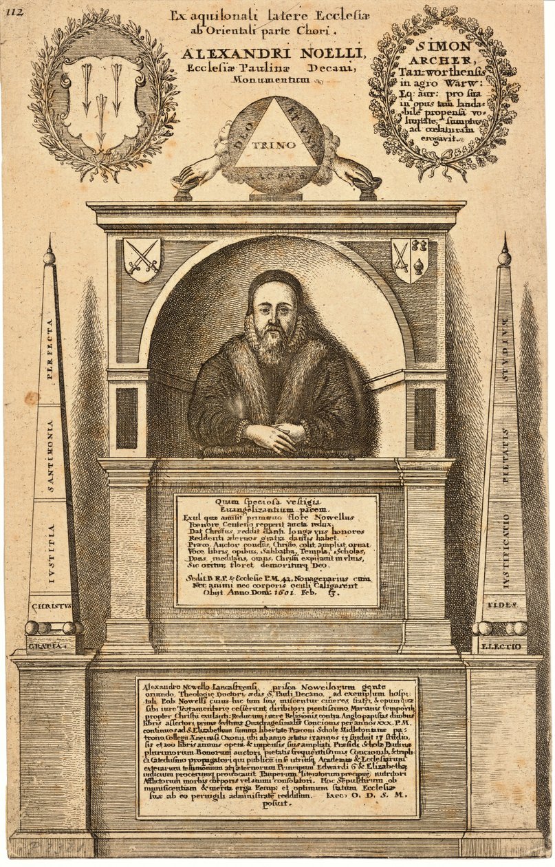 Alexander Nowell (muistomerkki). Tila 3 tekijältä Wenceslaus Hollar