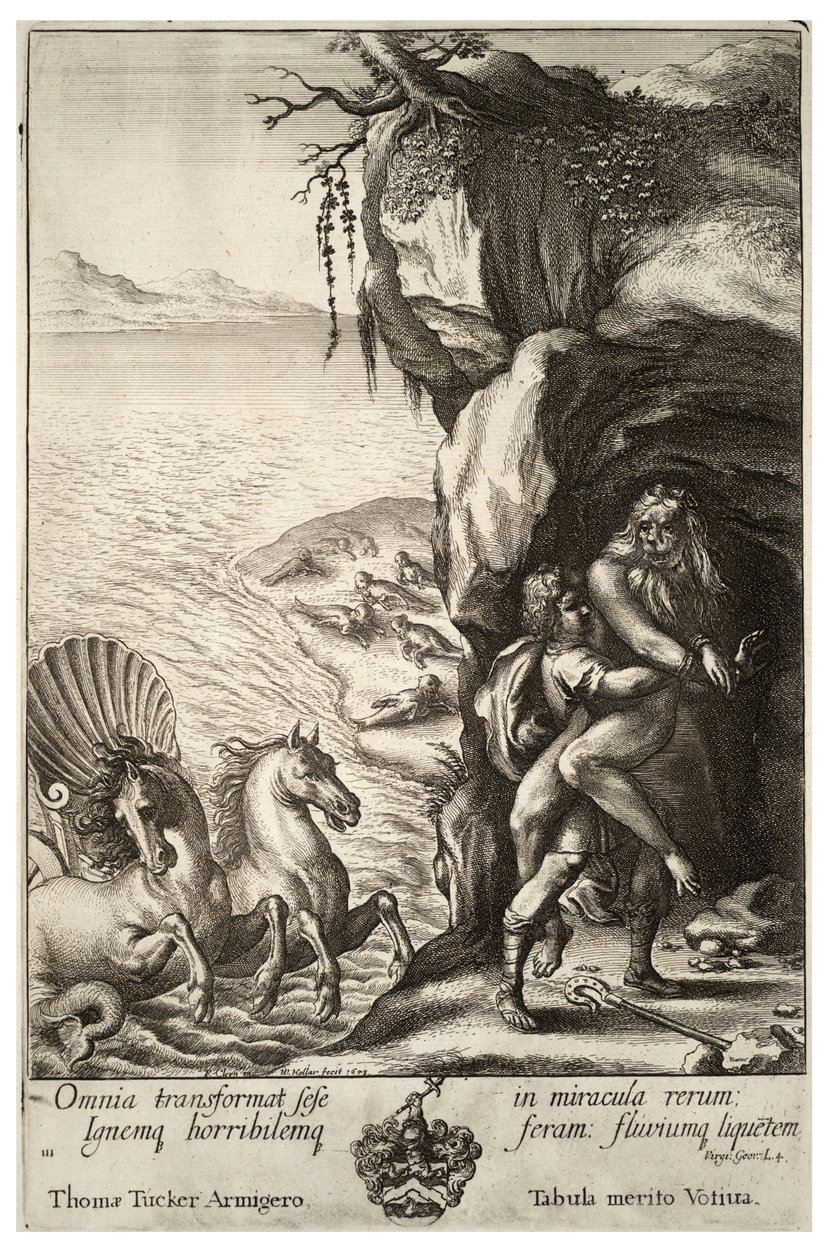 Aristaeus ja Proteus. Tila 2 tekijältä Wenceslaus Hollar