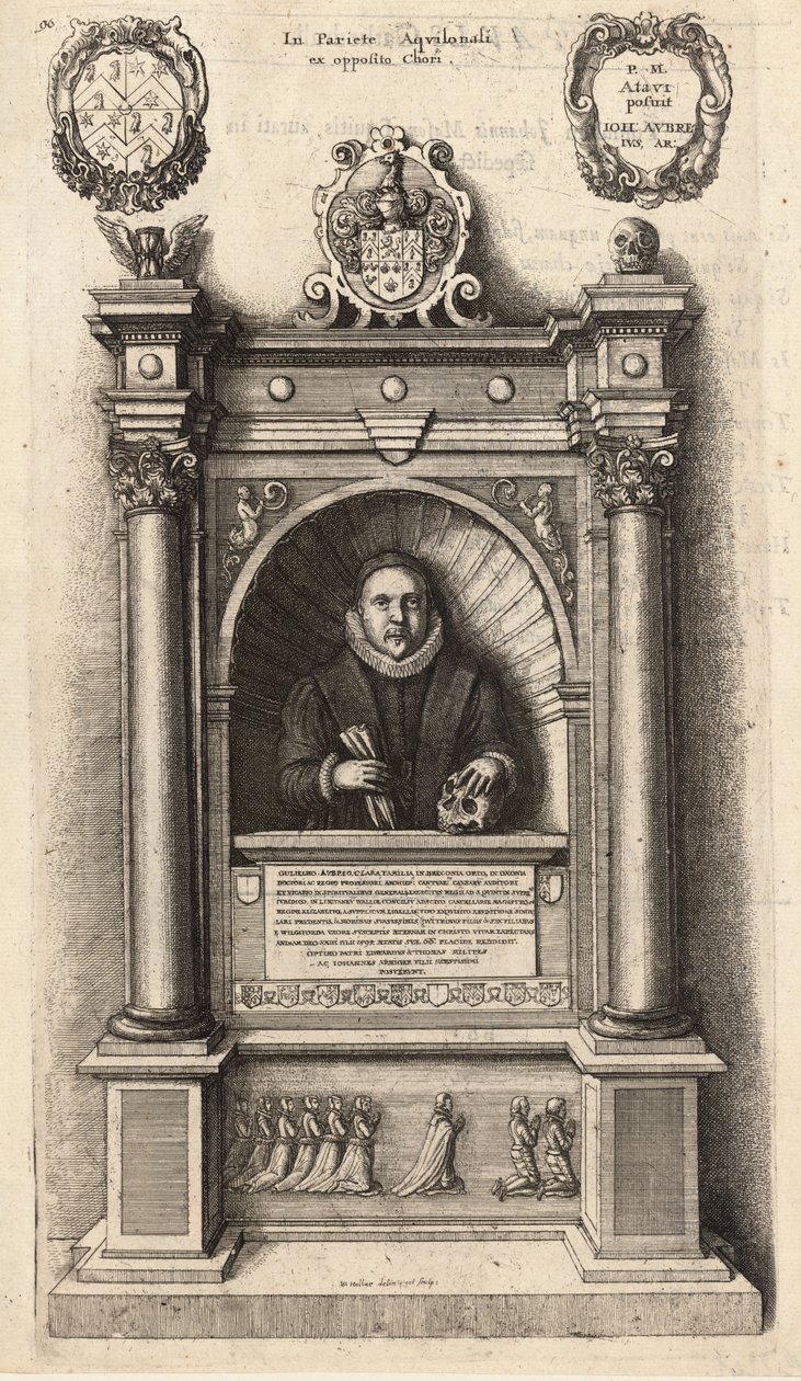 Aubrey (muistomerkki). Tila 1 tekijältä Wenceslaus Hollar