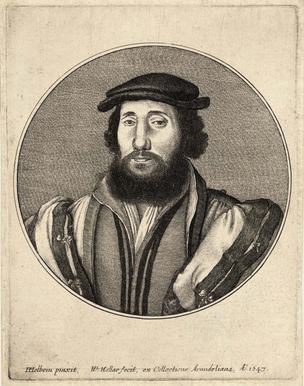 Parrakas mies tekijältä Wenceslaus Hollar