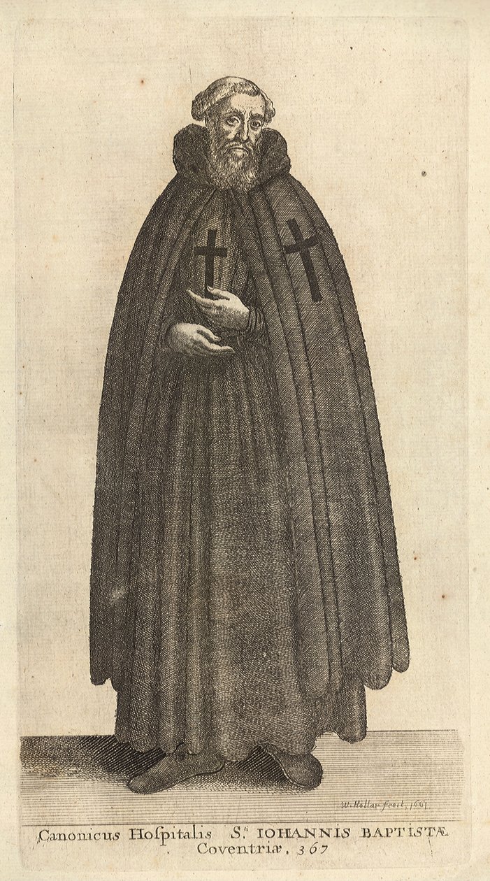 Canonicus Hospitalis Sti. Iohannis Baptistae tekijältä Wenceslaus Hollar