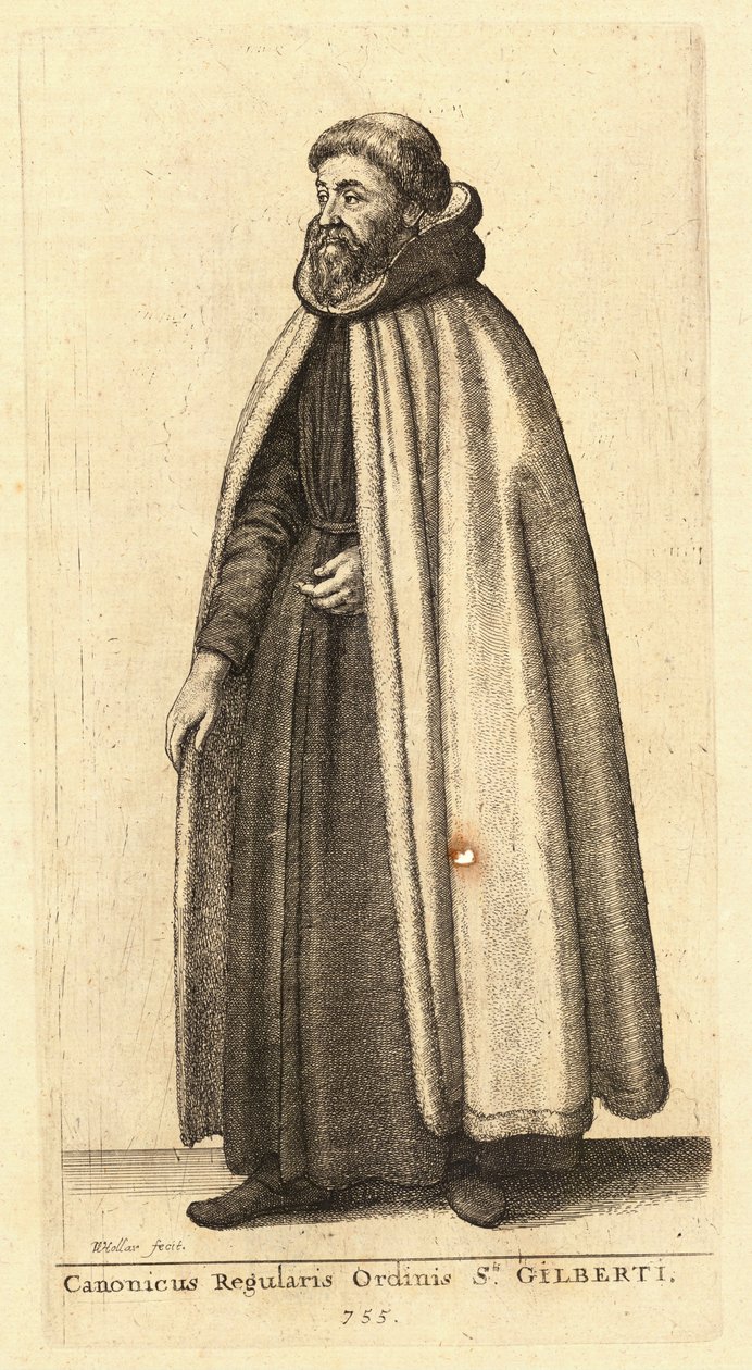 Canonicus Ordinis Sti. Gilberti tekijältä Wenceslaus Hollar