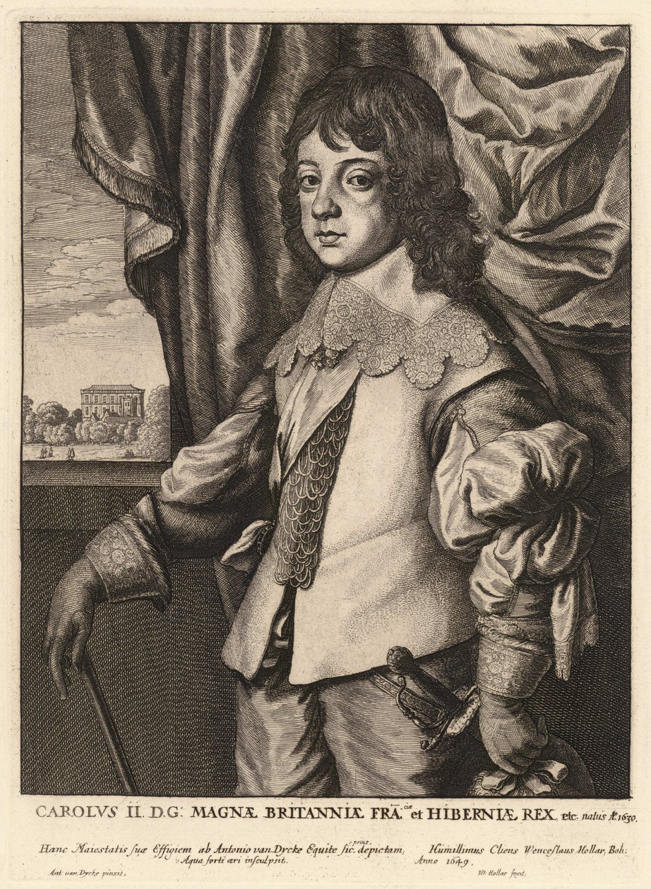 Kaarle II. Osavaltio 7 tekijältä Wenceslaus Hollar