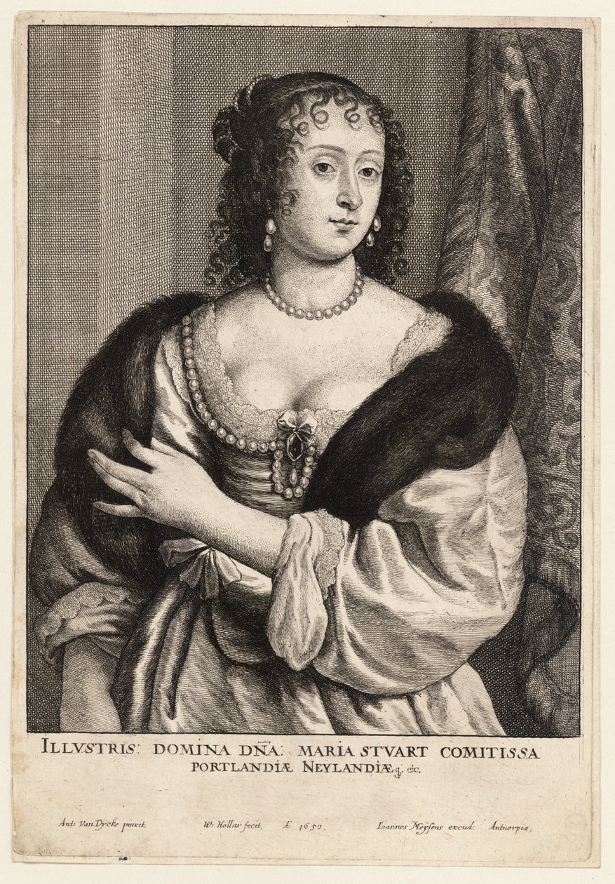 Portlandin kreivitär tekijältä Wenceslaus Hollar