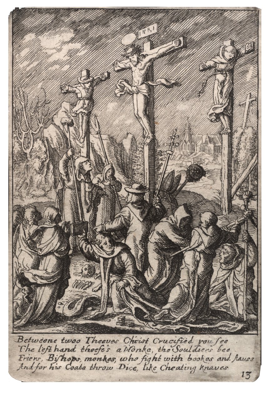 Ristiinnaulitseminen tekijältä Wenceslaus Hollar