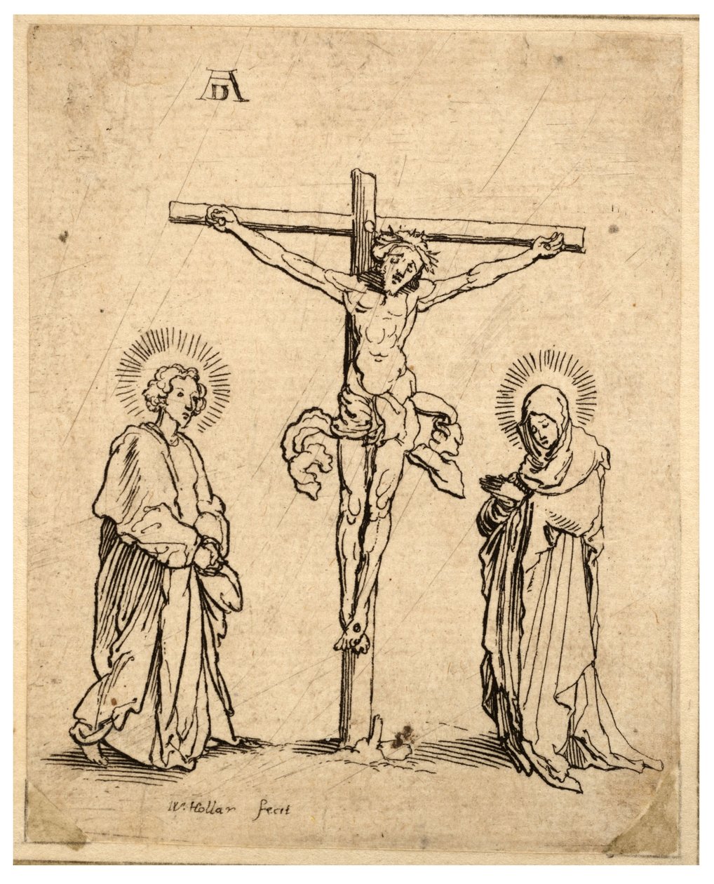 Ristiinnaulitseminen tekijältä Wenceslaus Hollar