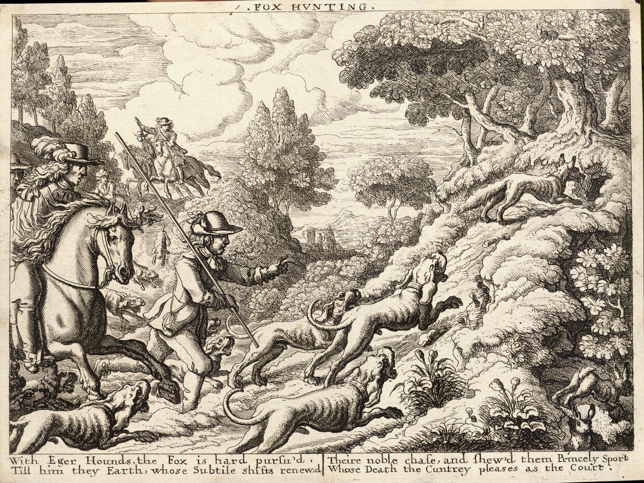 Kettujahti tekijältä Wenceslaus Hollar