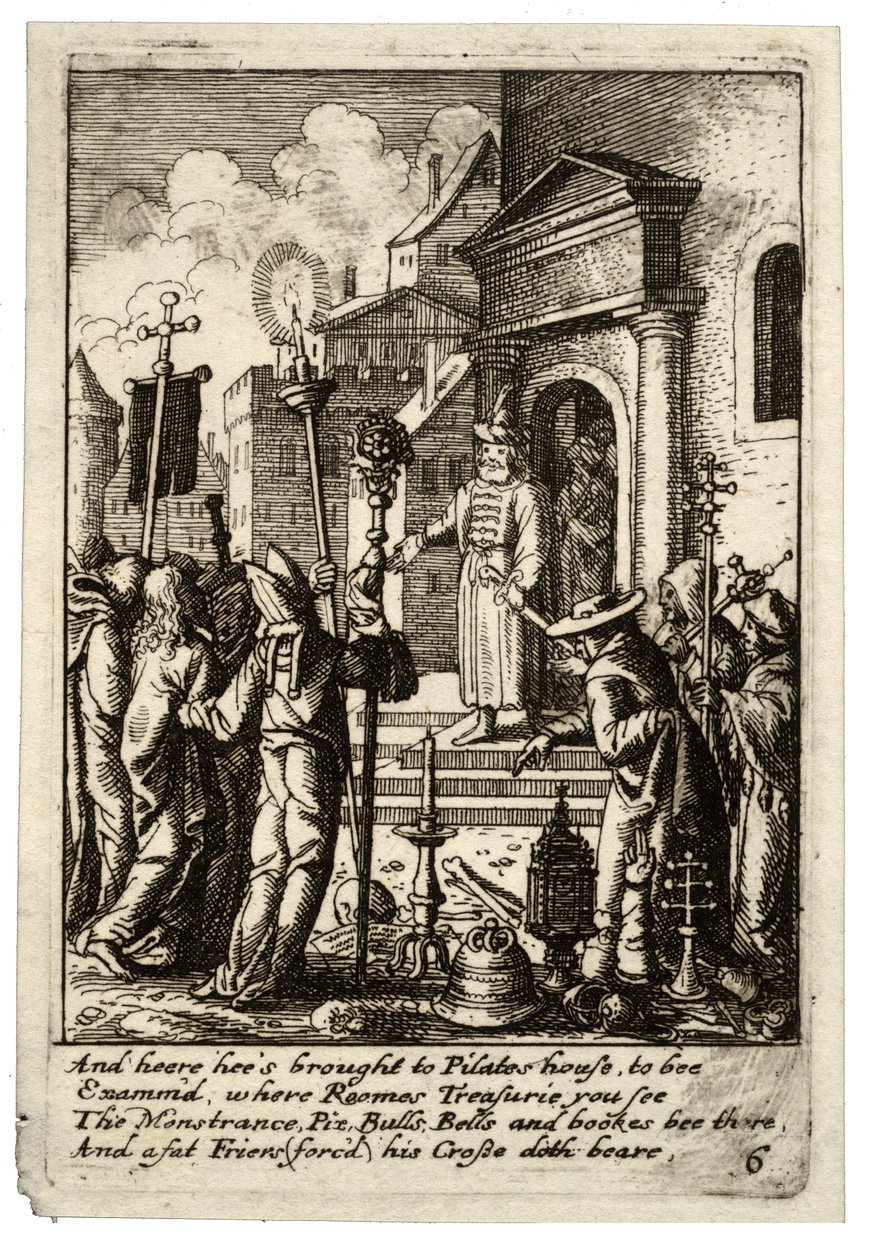 Jeesus Pilatuksen edessä tekijältä Wenceslaus Hollar