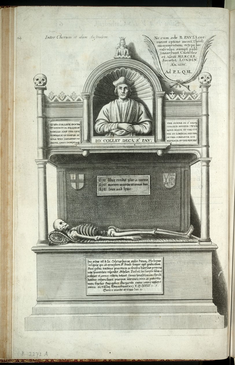 John Colet. Tila 1 tekijältä Wenceslaus Hollar
