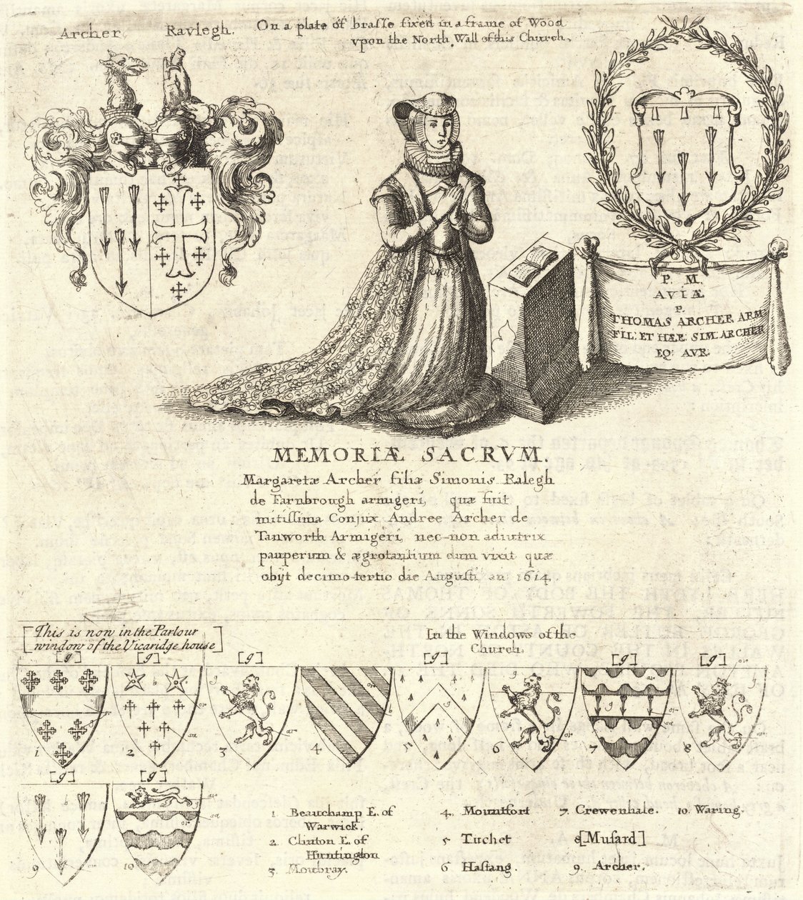 Margaret Archer (muistomerkki). Tila 2 tekijältä Wenceslaus Hollar