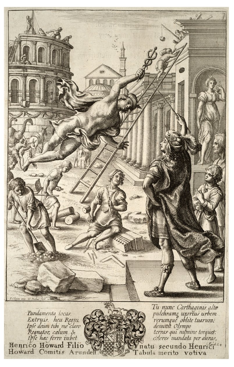 Merkurius ja Aeneas. Tila 3 tekijältä Wenceslaus Hollar