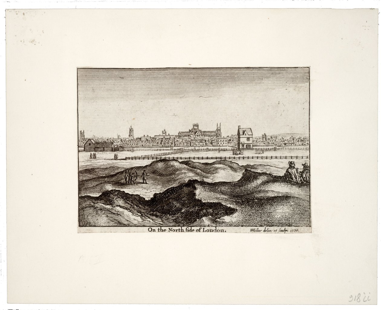 Lontoon pohjoispuolella tekijältä Wenceslaus Hollar