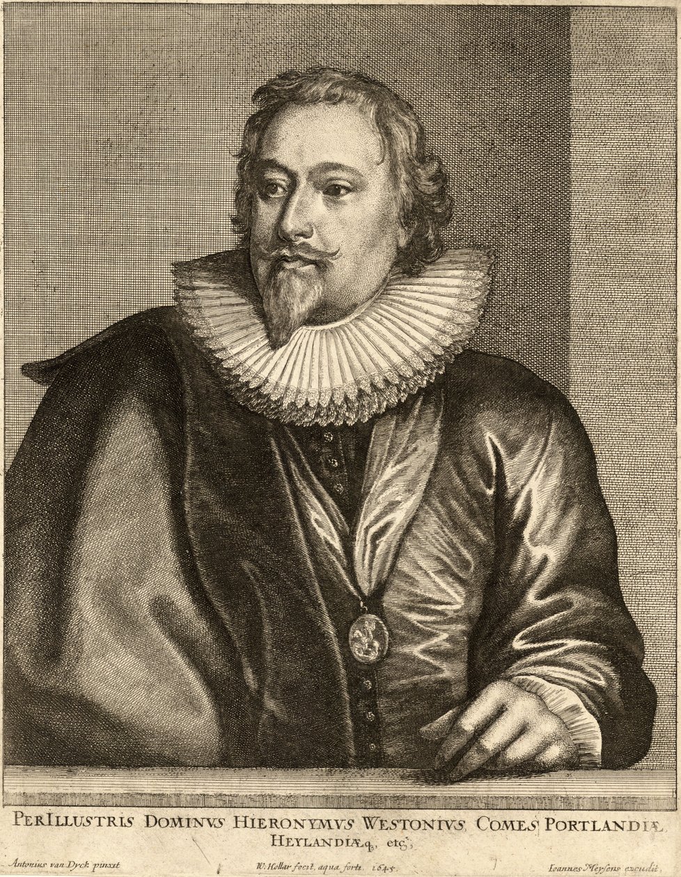 Richard Weston, Portlandin jaarli. Tila 1 tekijältä Wenceslaus Hollar