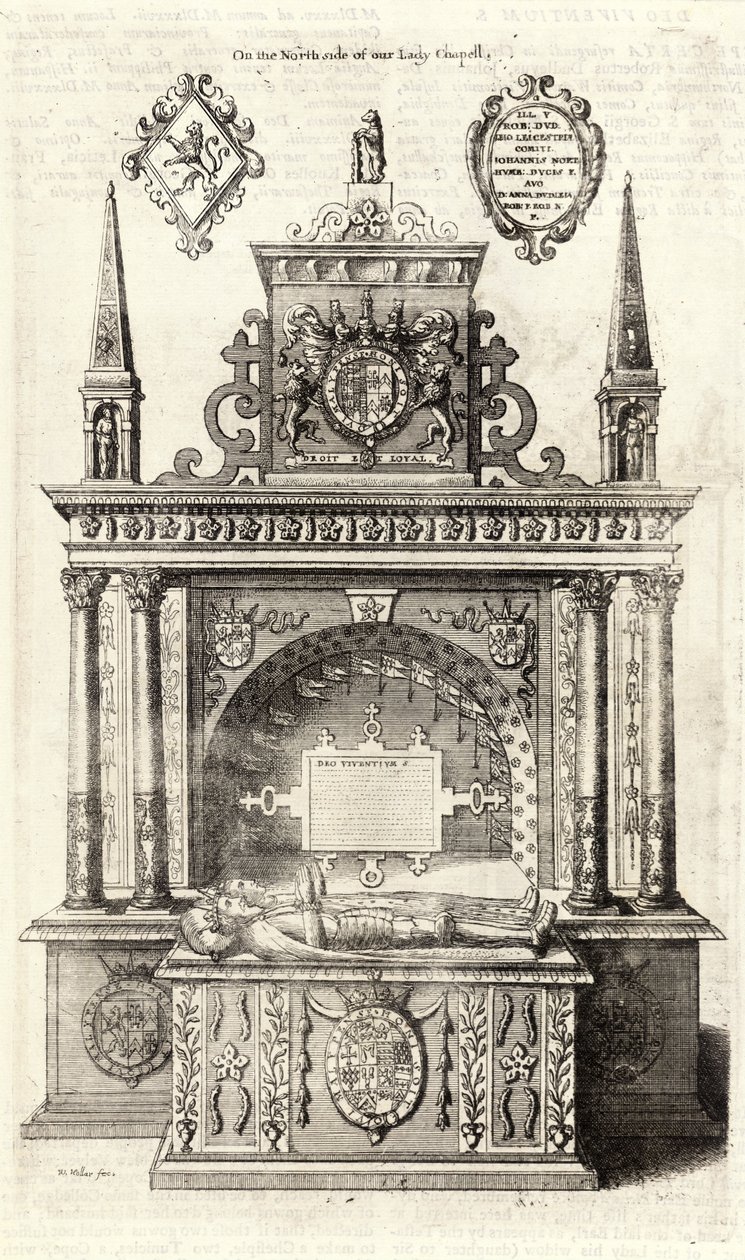 Robert Dudley, Leicesterin jaarli (muistomerkki) tekijältä Wenceslaus Hollar
