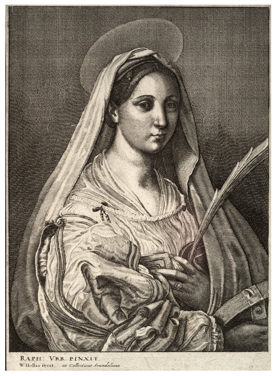 Pyhän Katariinan Aleksandria. Tila 2 tekijältä Wenceslaus Hollar
