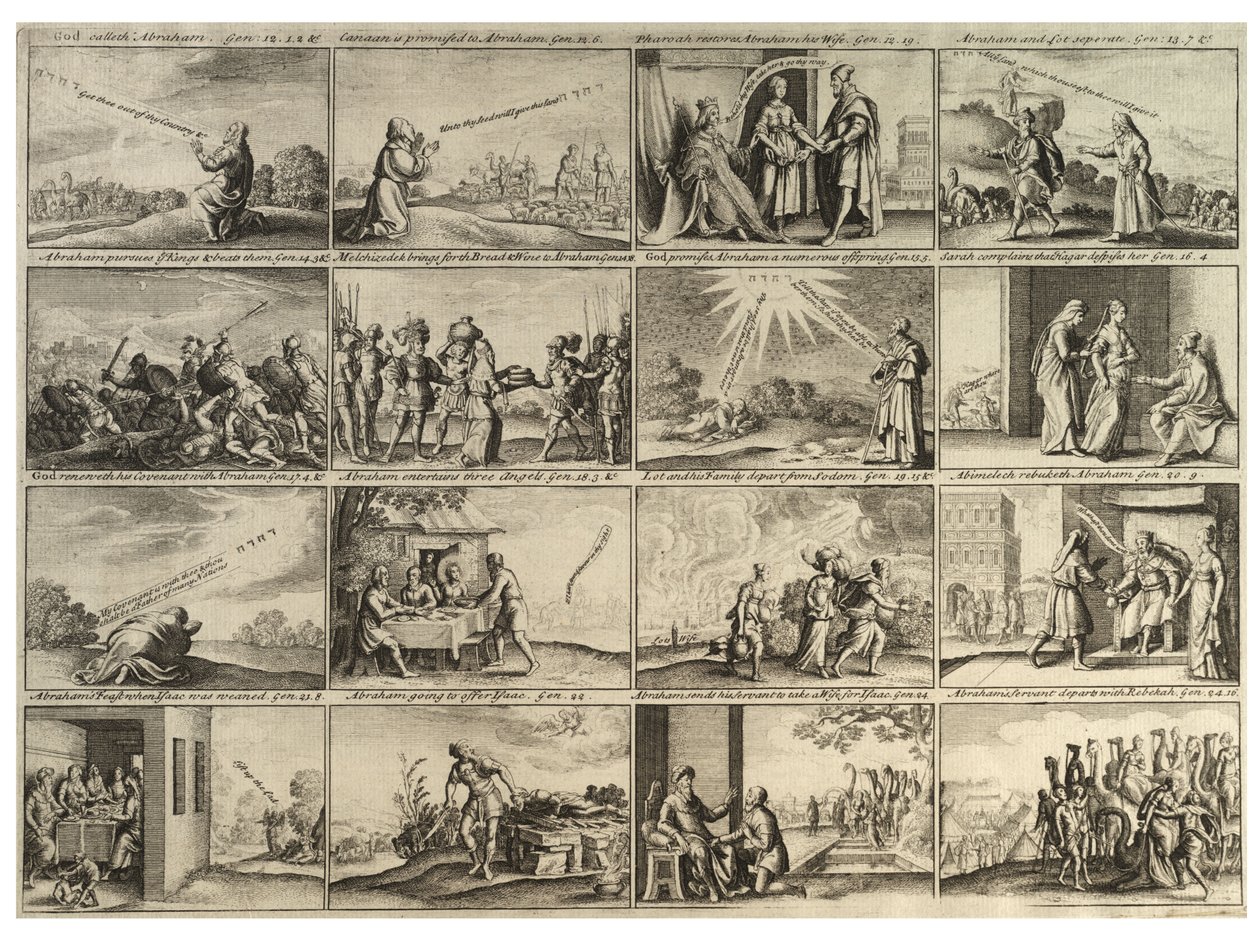 Abrahamin tarina (koko arkki). Tila 3 tekijältä Wenceslaus Hollar
