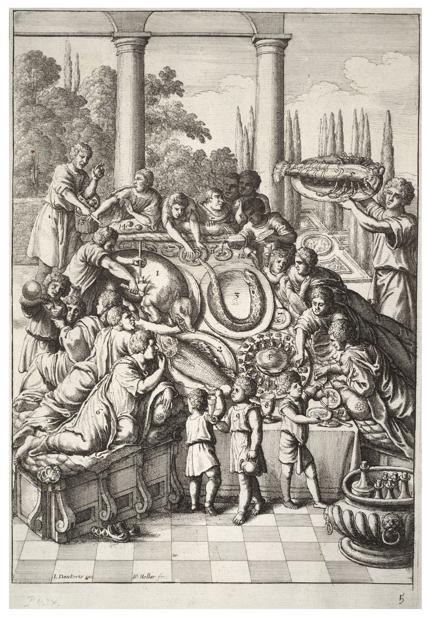 Juhlatilaisuus tekijältä Wenceslaus Hollar