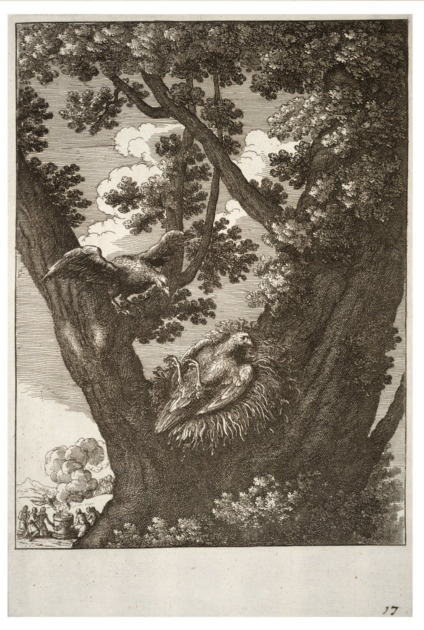 Sairas leija ja sen äiti tekijältä Wenceslaus Hollar