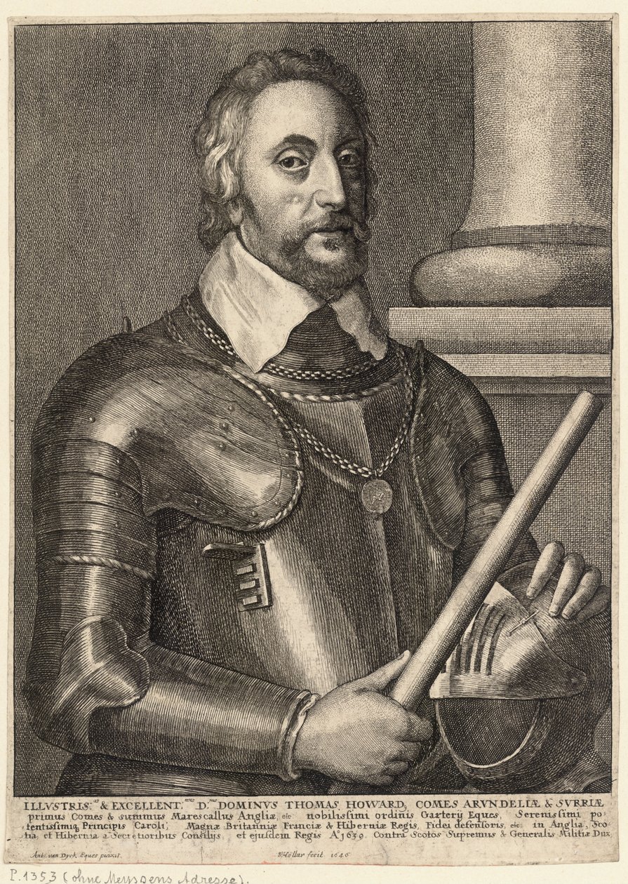 Thomas, Arundelin jaarli. Tila 2 tekijältä Wenceslaus Hollar