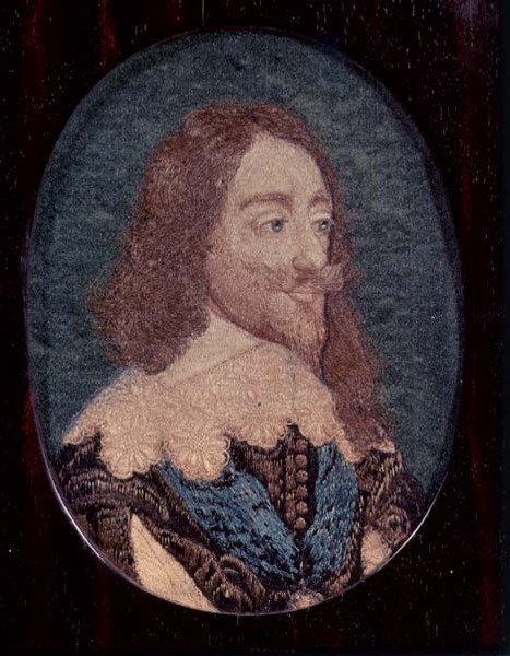 Kaarle I:n (1600-49) muotokuva n. 1641 (kirjonta) tekijältä Wenceslaus (after) Hollar