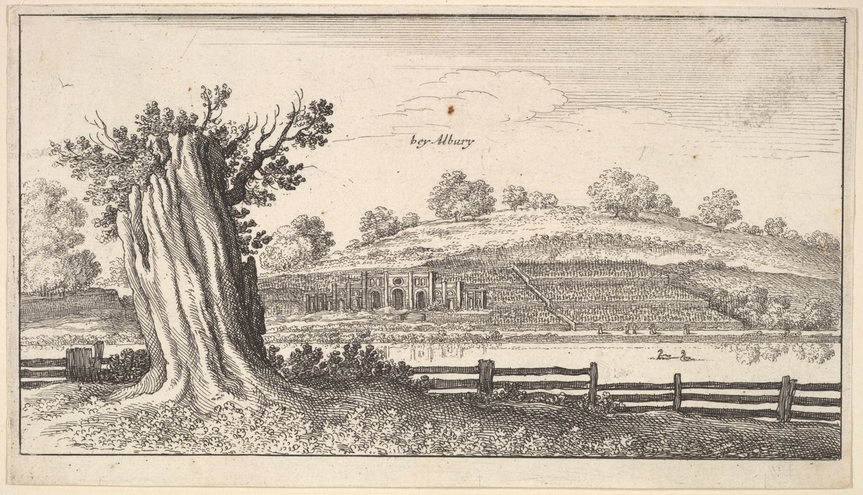 Albury kantoineen etualalla, 1625-77. tekijältä Wenceslaus Hollar