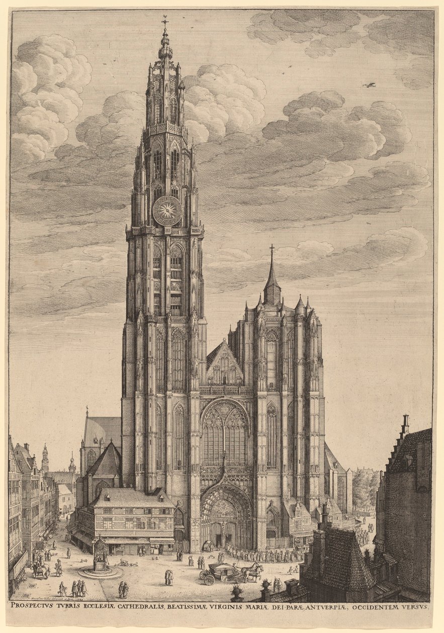 Antwerpenin katedraali tekijältä Wenceslaus Hollar