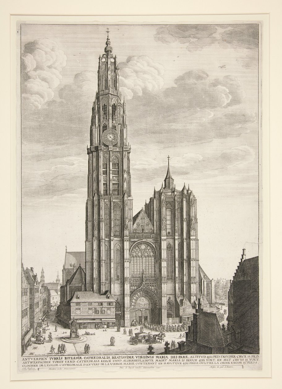 Antwerpenin katedraali tekijältä Wenceslaus Hollar