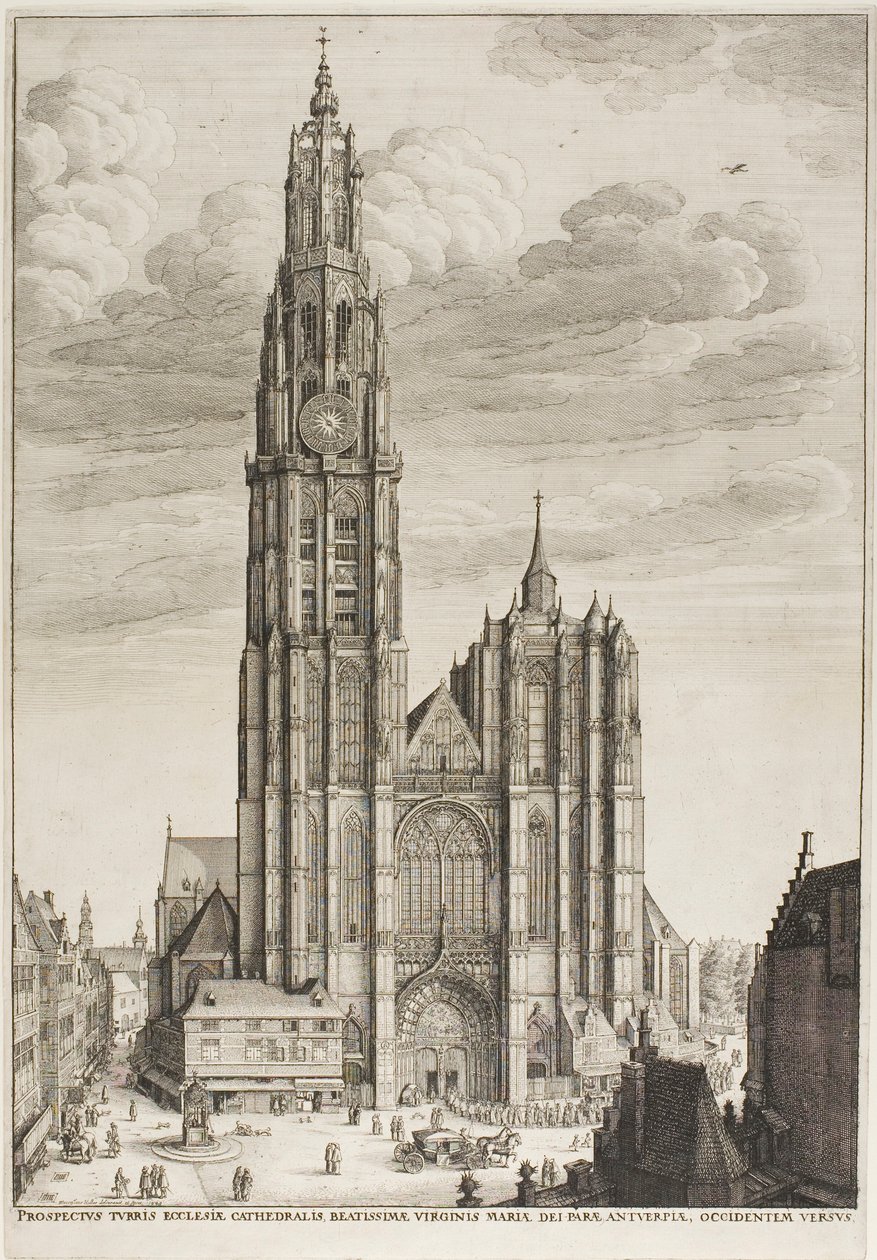 Antwerpenin katedraali tekijältä Wenceslaus Hollar