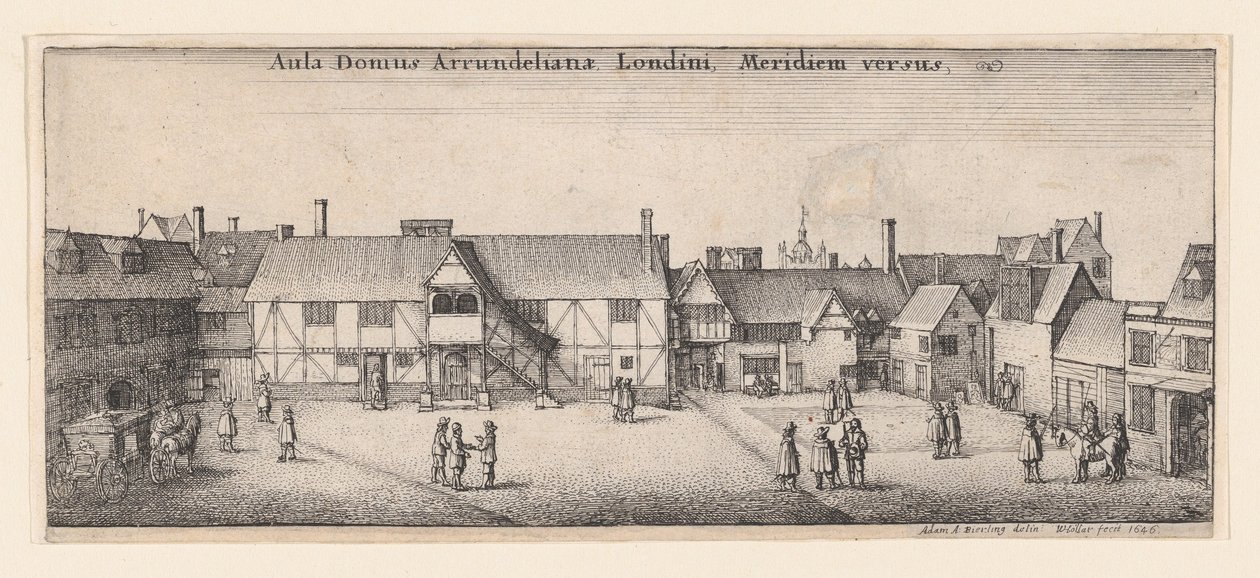 Arundelin talo etelästä, 1646, 1646. tekijältä Wenceslaus Hollar