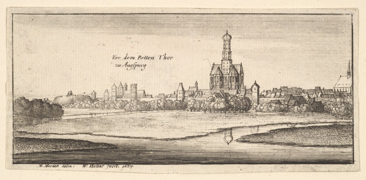 Augsburg, 1665. tekijältä Wenceslaus Hollar