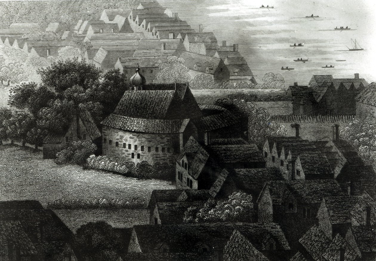 Karhupuutarha, 1647 tekijältä Wenceslaus Hollar