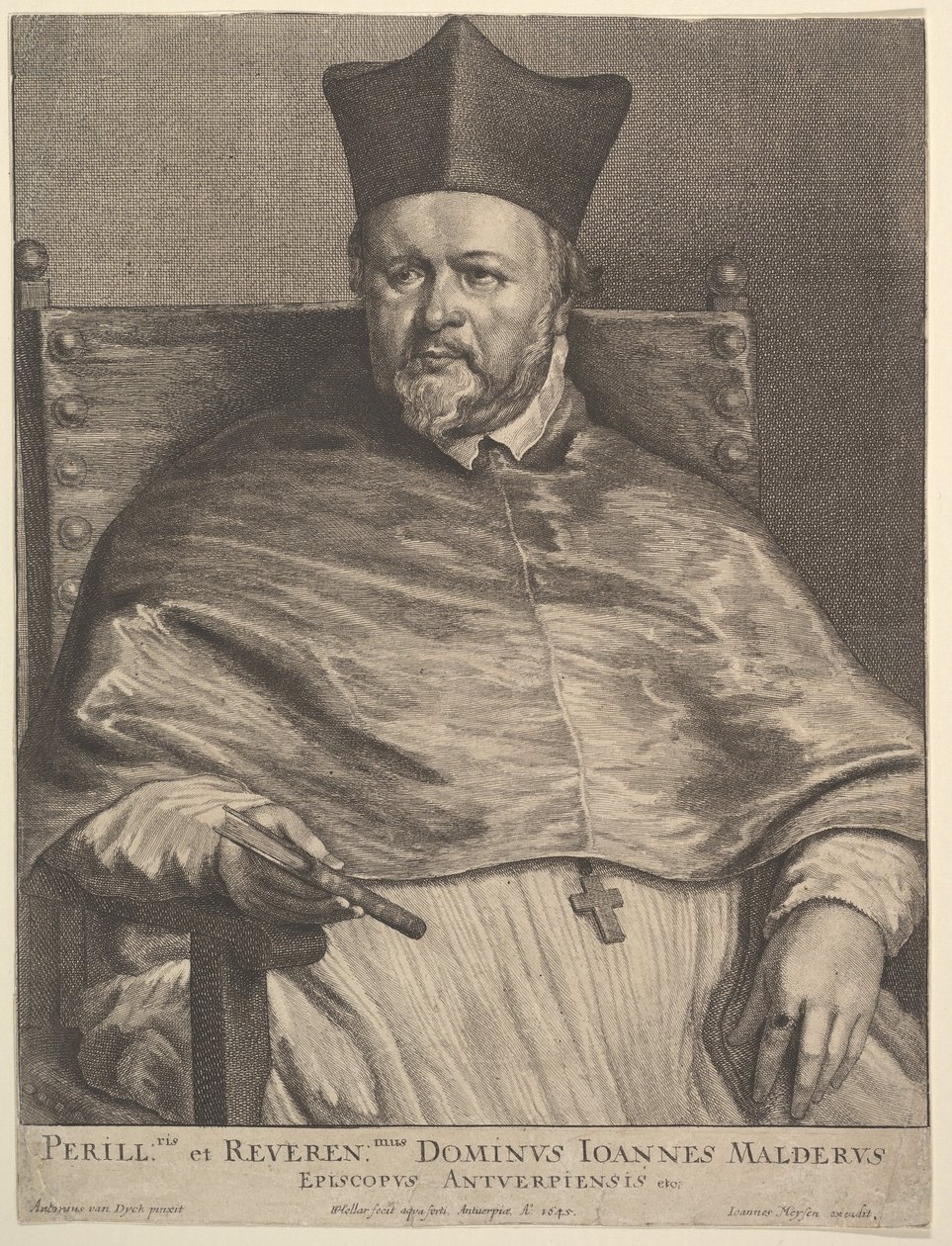 Piispa Jan van Malderen, 1645. tekijältä Wenceslaus Hollar