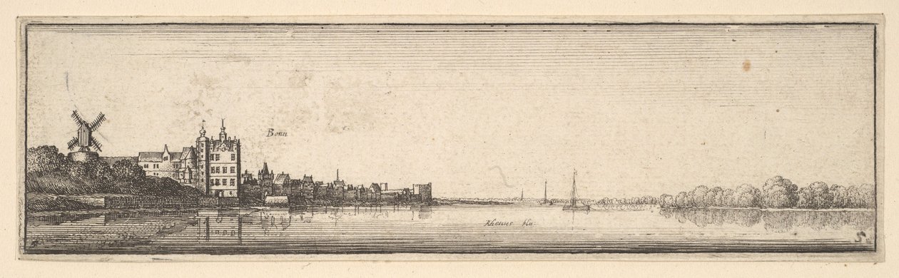 Bonn, 1642-1644. tekijältä Wenceslaus Hollar