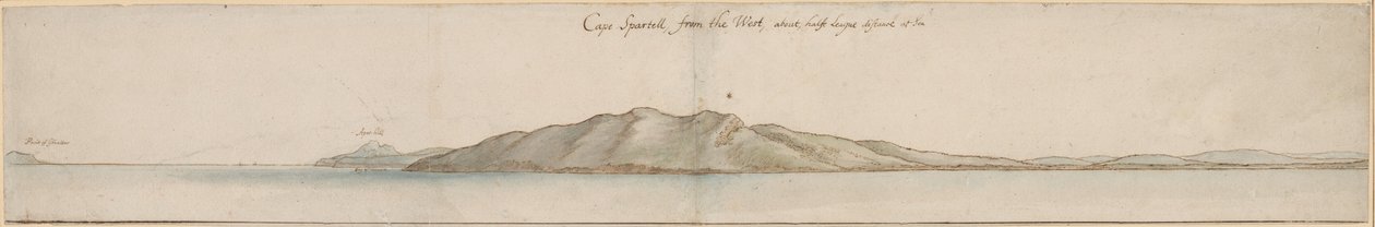 Cape Spartell lännestä tekijältä Wenceslaus Hollar