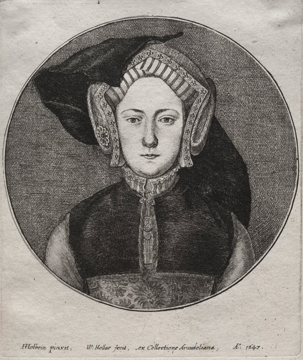 Katariina Aragonilainen, 1647. tekijältä Wenceslaus Hollar