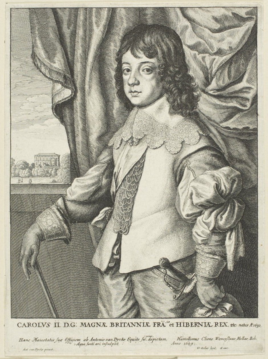 Kaarle II tekijältä Wenceslaus Hollar