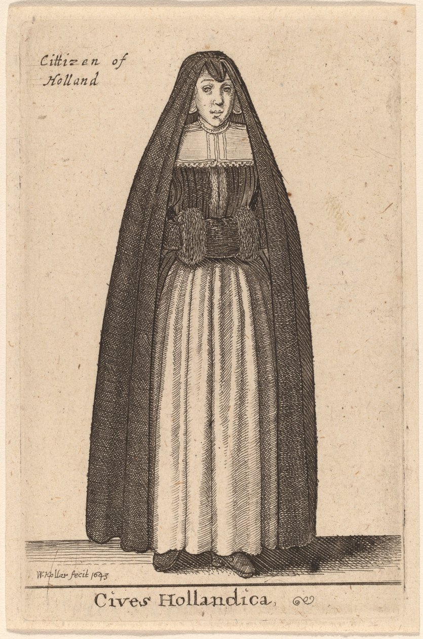 Hollannin kansalaisia tekijältä Wenceslaus Hollar