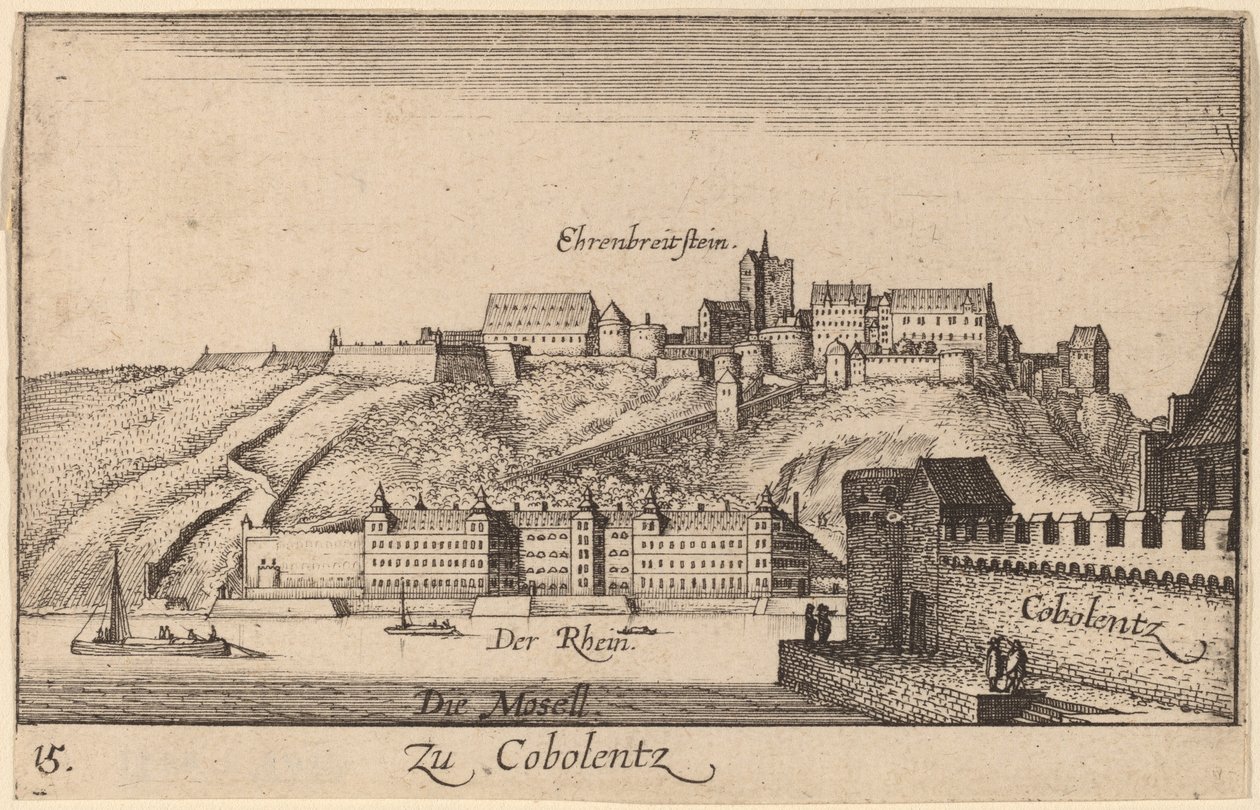 Coblentz tekijältä Wenceslaus Hollar
