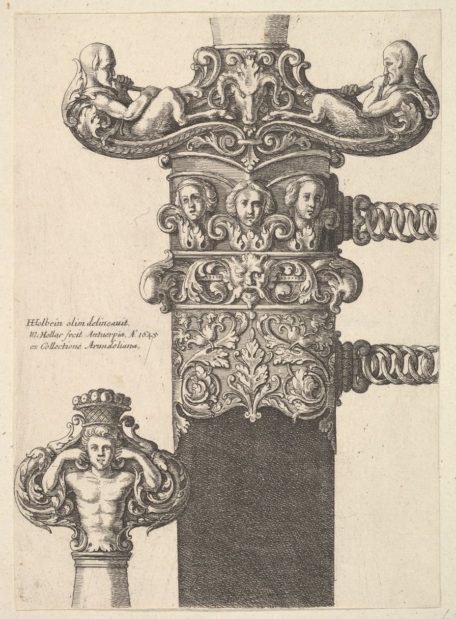 Tikari ja huotra, 1645. tekijältä Wenceslaus Hollar